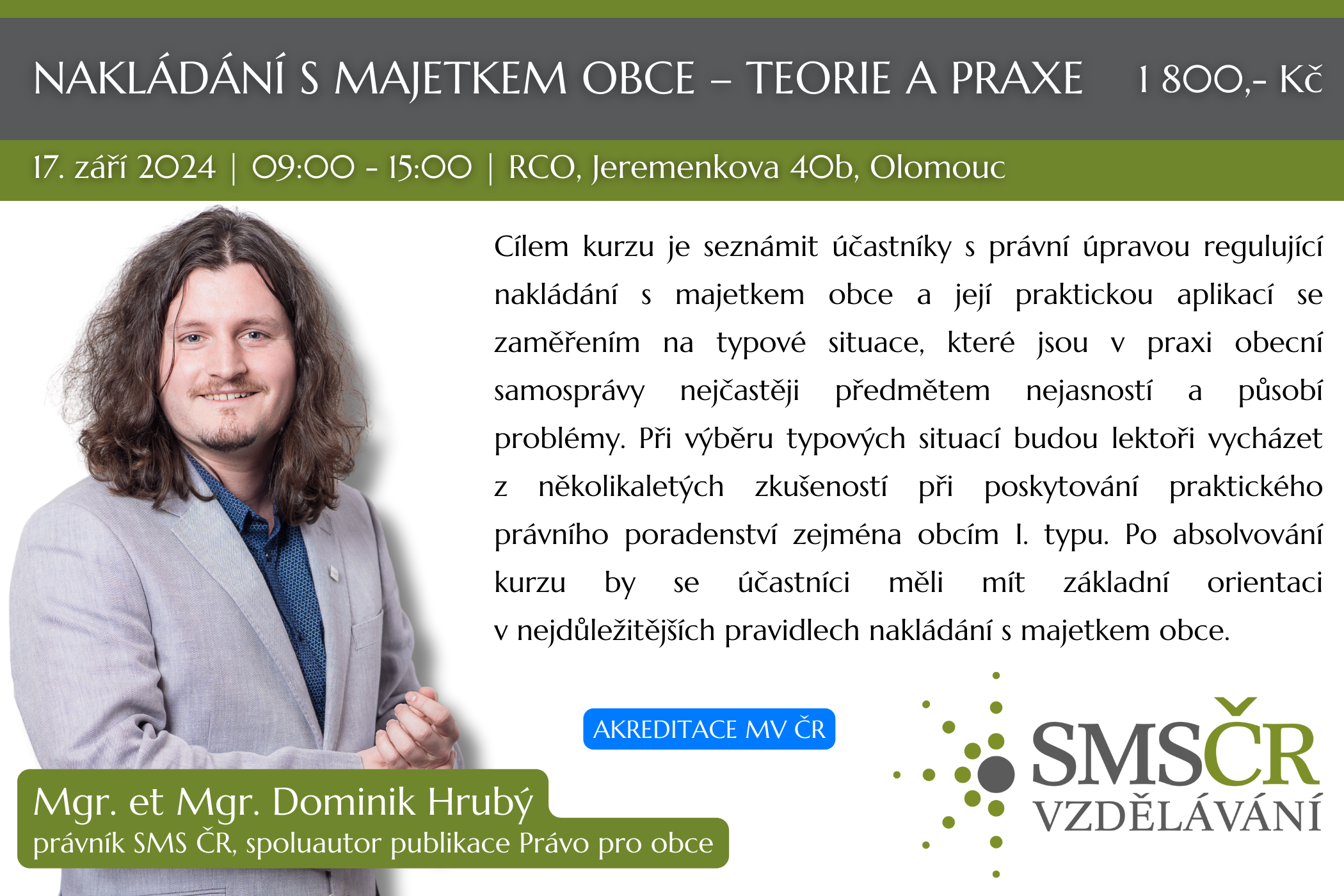 Nakládání s majetkem obce – teorie a praxe_Olomouc_září 2024